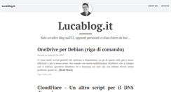 Desktop Screenshot of lucablog.it