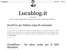 Tablet Screenshot of lucablog.it